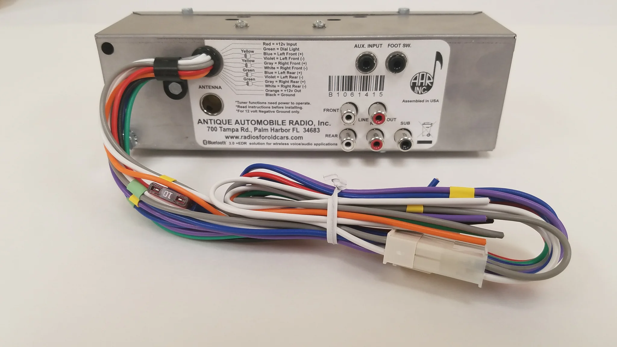 1968 Mopar “B” Body AM/FM/Bluetooth Radio - Image 2