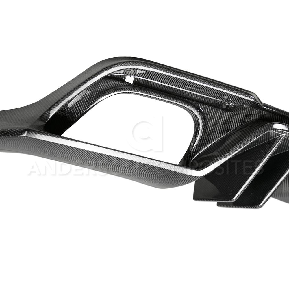 2018-23 Type-AR Carbon Fiber Quad Tip Rear Diffuser - Image 4