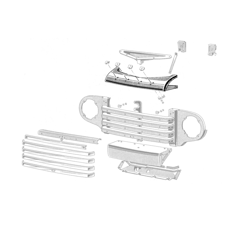 1948-50 Upper Grille Panel - Image 3