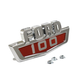 1963-66 Hood Side Name Plate "100"