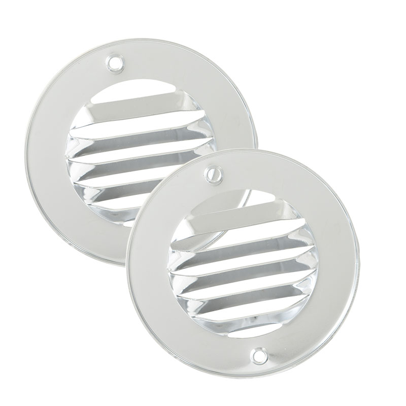 1961-66 Windshield Defrost Vent Covers - Chrome - Image 4