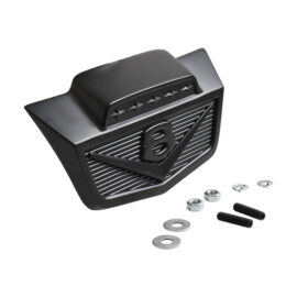 1961-66 V8 Front Hood Emblem (Satin Black)