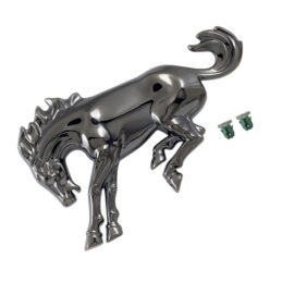 1966-88 Emblem - Bronco Horse - Black Chrome