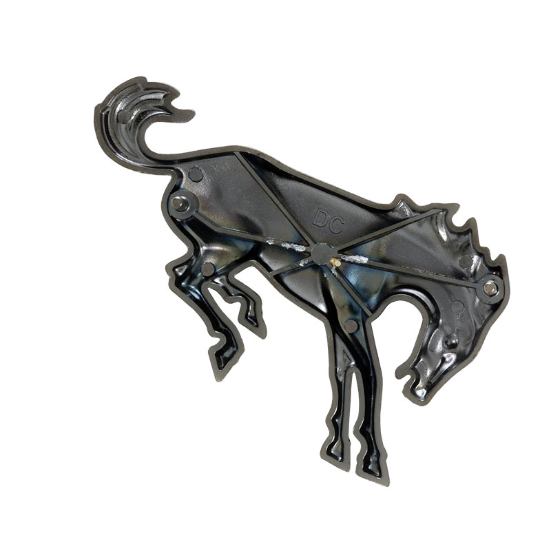 1966-88 Emblem - Bronco Horse - Black Chrome - Image 3