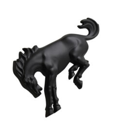 1966-96 Emblem - Bronco Horse - Satin Black
