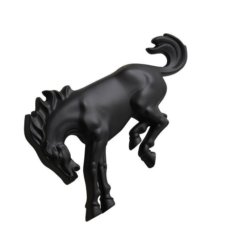 1966-96 Emblem - Bronco Horse - Satin Black