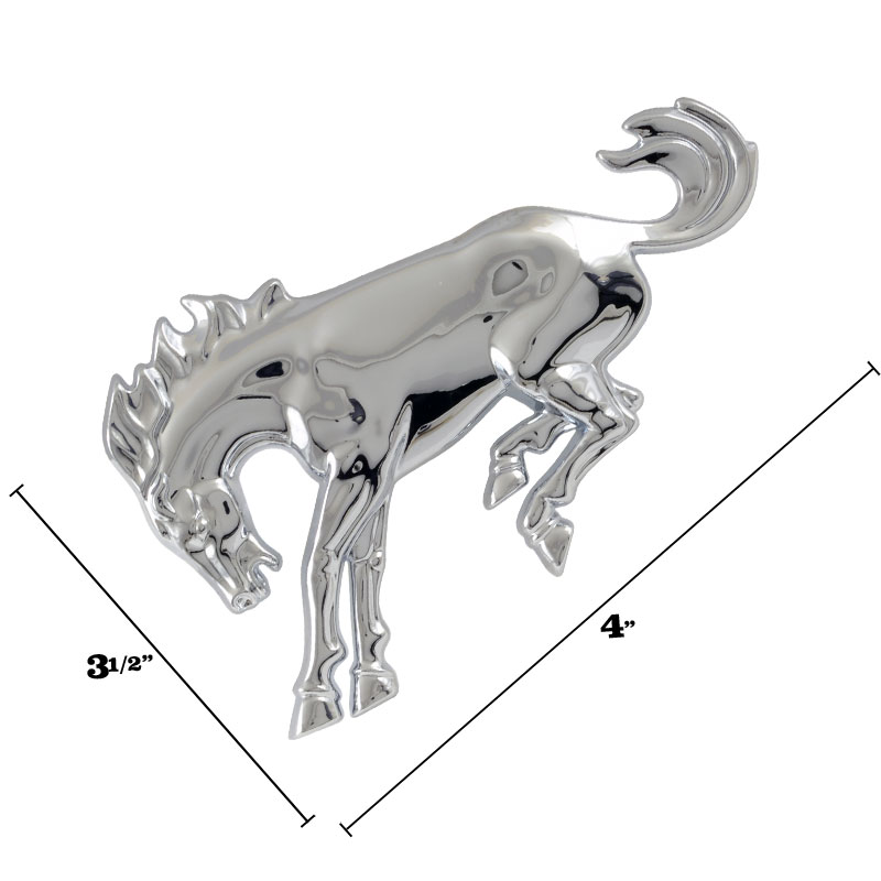 1966-96 Emblem - Bronco Horse - Chrome - Image 2