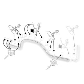 1977-79 Short Bedside Race Track Mouldings LH