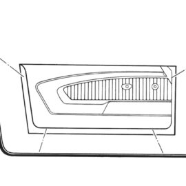 1969-70 Door Weatherstrip Pair