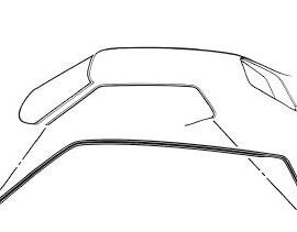 1969-70 Roof Rail Weatherstrip Coupe