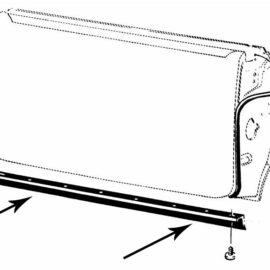 1969-70 Door Bottom Weatherstrip Flat Pair