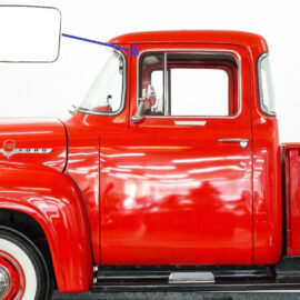 1956 Door Window Side Trim - Stainless