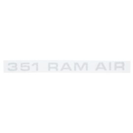 1971-72 Hood Decal - Ram Air 351 - Argent