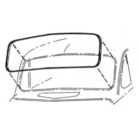1940-47 Windshield Seal - V Butted Glass