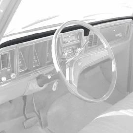 1973-79 Dash Pad (Black) LHD