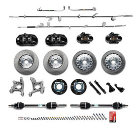 2015-23 Mustang Performance GT350R Brake Kit Black Calipers