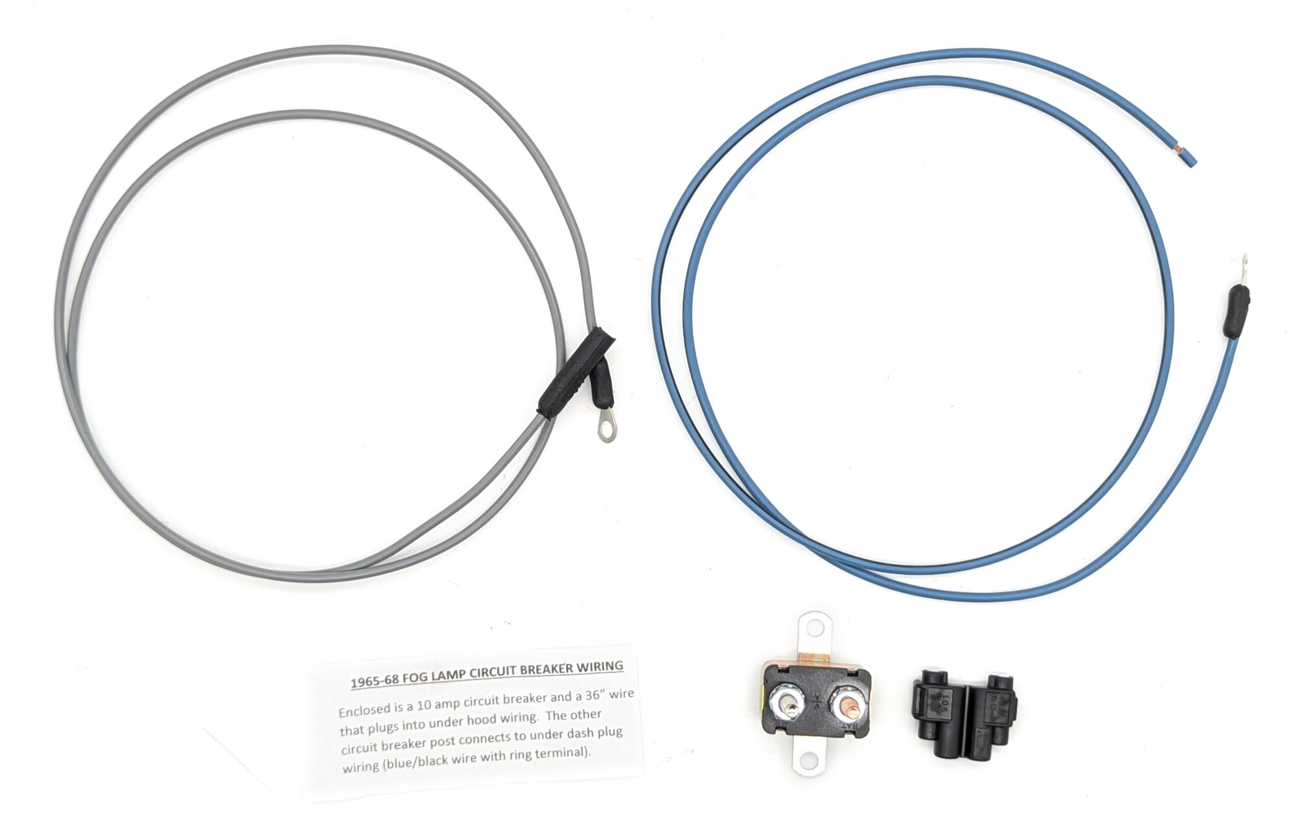 1964-68 Fog Light Circuit Breaker Wiring