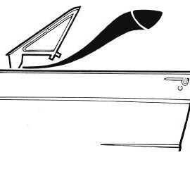 1967-68 Mustang Outer Vent Window to Door Seals