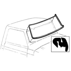1967-72 Windshield Seal No Groove
