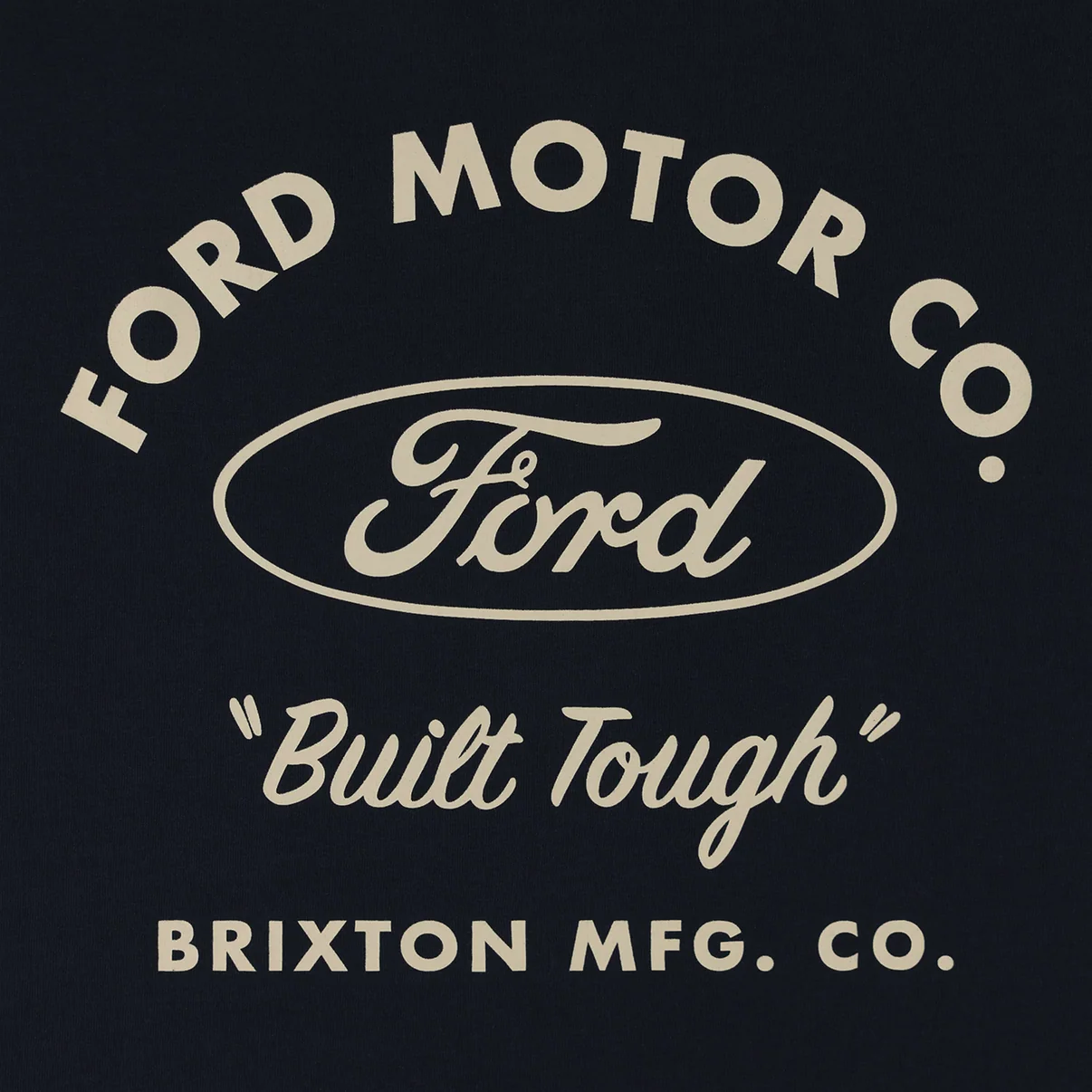 Ford x Brixton Built Tough Mens American Navy Jersey - Image 7