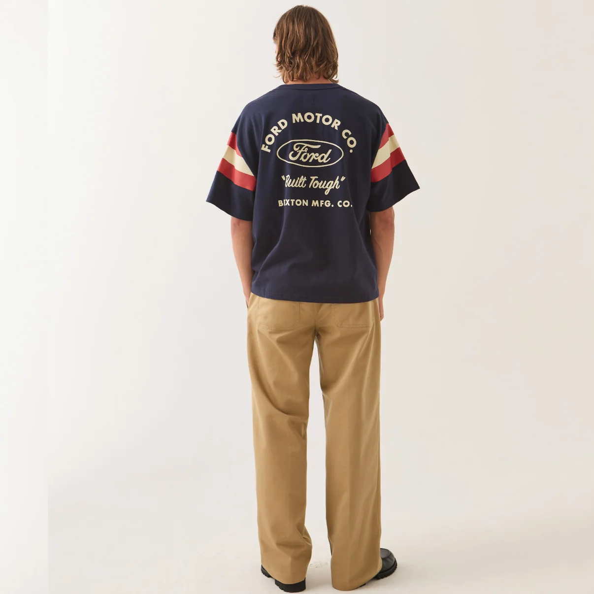 Ford x Brixton Built Tough Mens American Navy Jersey - Image 5